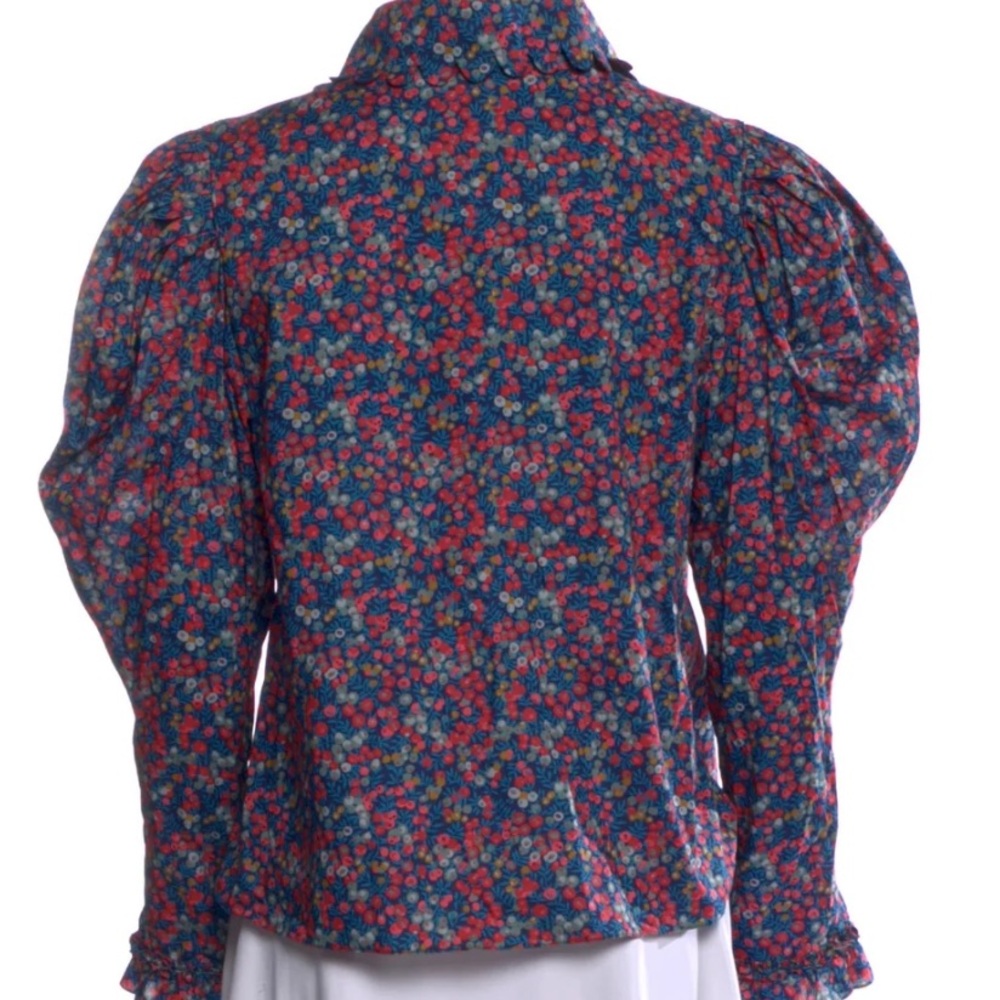 NWT HorrorVacui Liberty Of London Floral Blouse Small S Boho Puff Sleeve Shirt - Picture 12 of 12
